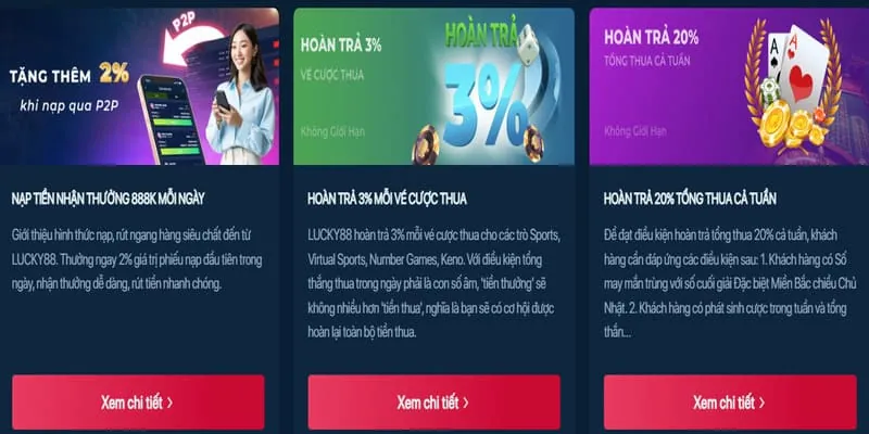 Tổng hợp các chương trình khuyến mãi V1888 hot nhất tháng này